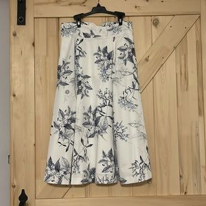 Alex Marie woman’s fit and flair floral midi skirt